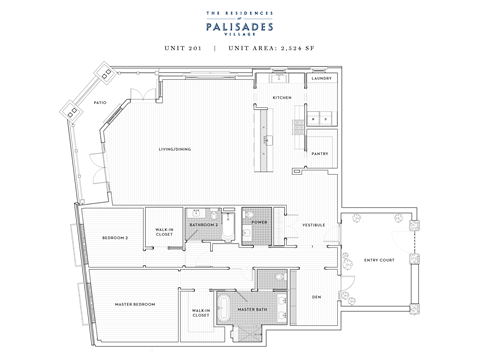 Floor plan for 3 beds, 2.5 baths, 2524 sqft